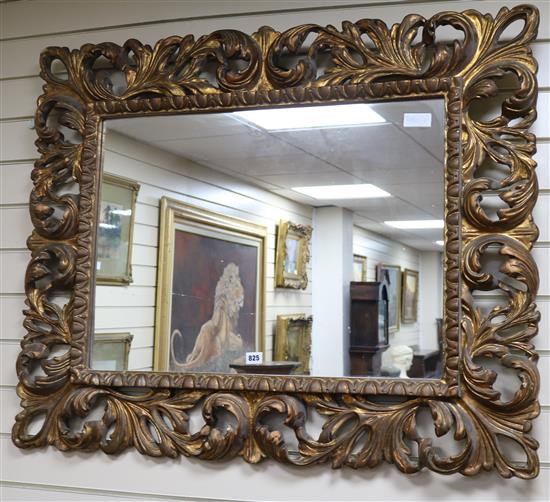 A Florentine style gilt mirror W.107cm